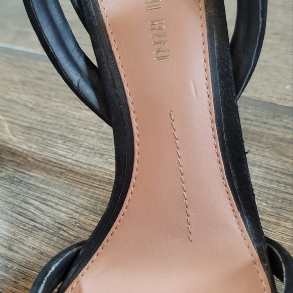 Gianni Bini Black Strappy Ankle Tie Heels / Size 6 - Picture 3 of 7